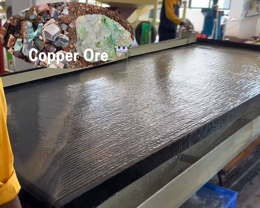 实验室铜矿重选测试