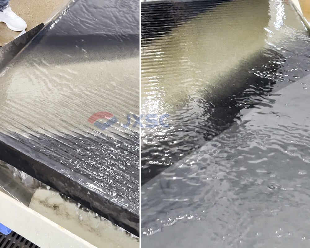 铬铁矿重选测试-摇床现场